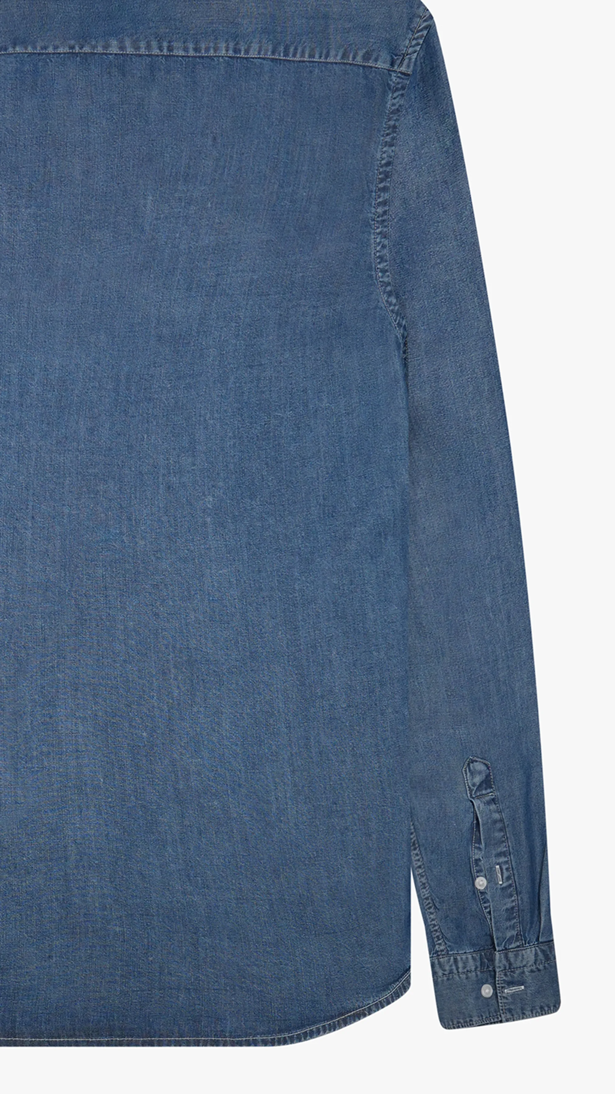 Long Sleeve Tencel Jeans Shirt